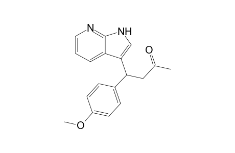4-(4-Methoxyphenyl)-4-(1H-pyrrolo[2,3-b]pyridin-3-yl)butan-2-one
