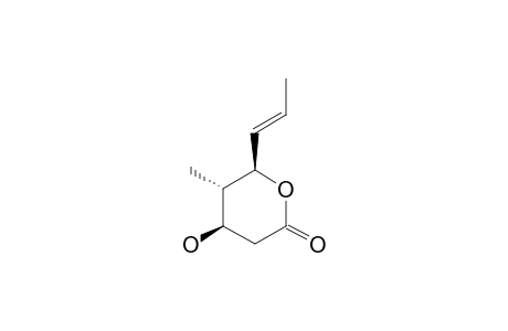 PRELACTONE-C;(4R,5S,6R)-TETRAHYDRO-4-HYDROXY-5-METHYL-6-[(E)-PROP-1-ENYL)]-2H-PYRAN-2-ONE