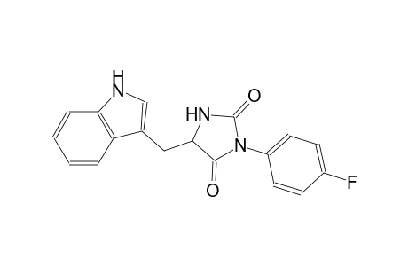 3-(4-fluorophenyl)-5-(1H-indol-3-ylmethyl)-2,4-imidazolidinedione