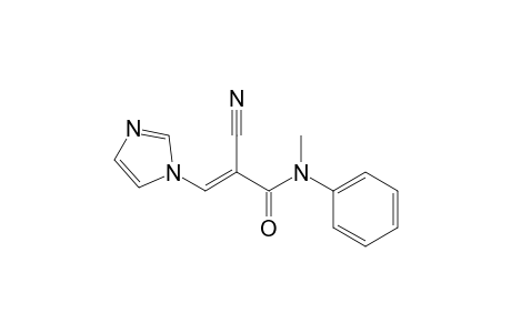 2-Cyano-3-(1H-imidazol-1-yl)-N-methyl-N-phenylacrylamide