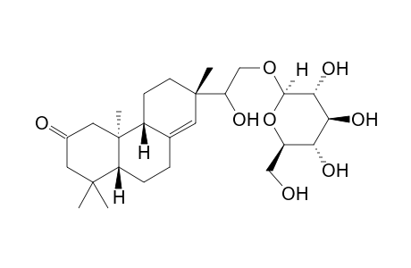 ent-2-oxo-15,16-dihydroxypimar-8(14)-en-16-O-.beta.-glucopyranoside