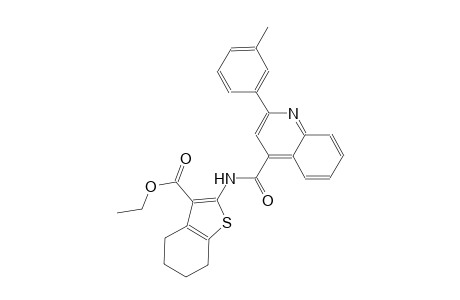 ethyl 2-({[2-(3-methylphenyl)-4-quinolinyl]carbonyl}amino)-4,5,6,7-tetrahydro-1-benzothiophene-3-carboxylate