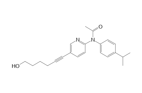 Acetamide, N-[5-(6-hydroxy-1-hexynyl)-2-pyridinyl]-N-[4-(1-methylethyl)phenyl]-