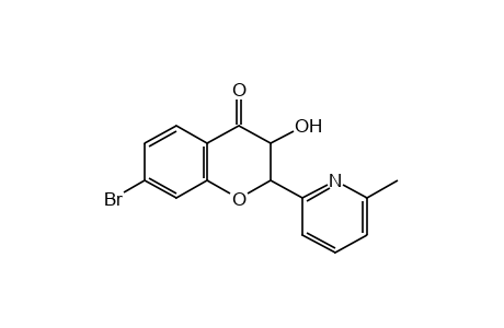 7-BROMO-3-HYDROXY-2-(6-METHYL-2-PYRIDYL)-4-CHROMANONE