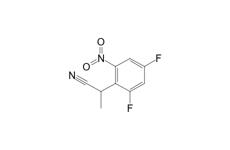 2-(2,4-difluoro-6-nitrophenyl)propanenitrile