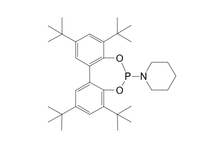 N-(2,4,8,10-Tetra-tert-butyl-dibenz[d,f]{1,3,2}dioxaphosphepin-6-yl)-piperidine