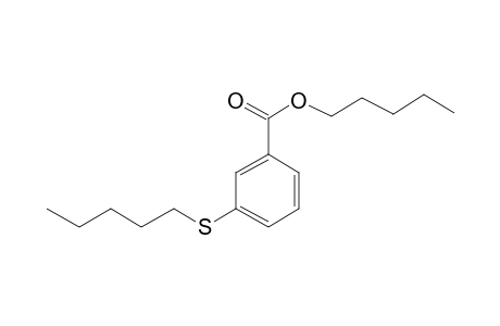 Benzoic acid, 3-(pentylthio)-, pentyl ester