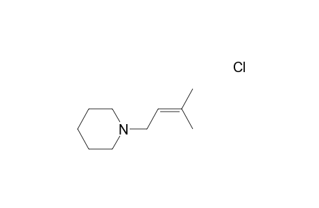 1-(3-Methylbut-2-enyl)piperidine hydrochloride