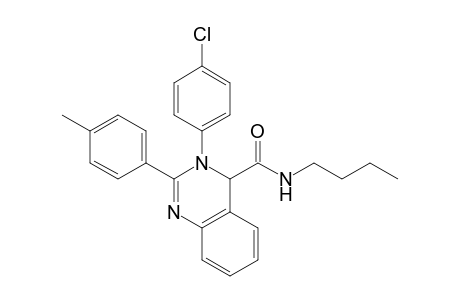 N-Butyl-3-(4-chlorophenyl)-2-p-tolyl-3,4-dihydro quinazoline-4-carboxamide