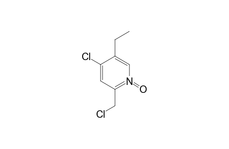 4-Chloranyl-2-(chloromethyl)-5-ethyl-1-oxidanidyl-pyridin-1-ium