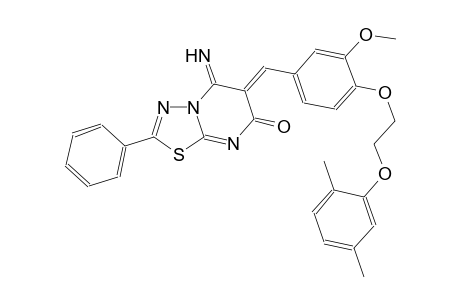 7H-[1,3,4]thiadiazolo[3,2-a]pyrimidin-7-one, 6-[[4-[2-(2,5-dimethylphenoxy)ethoxy]-3-methoxyphenyl]methylene]-5,6-dihydro-5-imino-2-phenyl-, (6Z)-