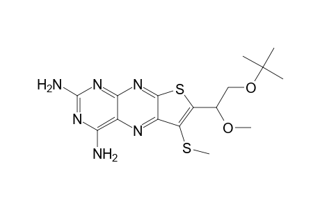 Thieno[3,2-g]pteridine-2,4-diamine, 7-[2-(1,1-dimethylethoxy)-1-methoxyethyl]-6-(methylthio)-, (.+-.)-