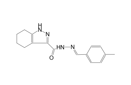 1H-indazole-3-carboxylic acid, 4,5,6,7-tetrahydro-, 2-[(E)-(4-methylphenyl)methylidene]hydrazide
