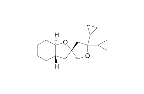 (2R*,3aS*/R*,7aR*/S*)-2',2'-Dicyclopropylspiro[perhydrobenzo[b]furan-2,4'-tetrahydrofuran]