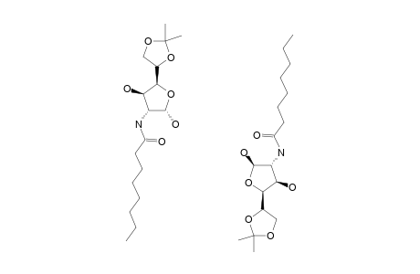 2-DEOXY-5,6-ISOPROPYLIDENE-2-OCTANOYLAMINO-D-GLUCOFURANOSE;MIXTURE_OF_ISOMERS