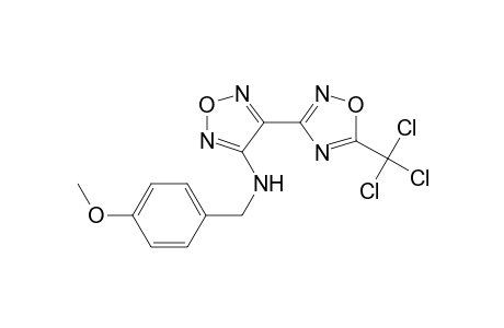 N-[(4-methoxyphenyl)methyl]-4-[5-(trichloromethyl)-1,2,4-oxadiazol-3-yl]-1,2,5-oxadiazol-3-amine
