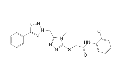 Acetamide, N-(2-chlorophenyl)-2-[[4-methyl-5-[(5-phenyl-2H-1,2,3,4-tetrazol-2-yl)methyl]-4H-1,2,4-triazol-3-yl]thio]-