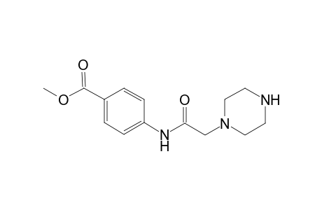 Benzoic acid, 4-[[2-(1-piperazinyl)acetyl]amino]-, methyl ester
