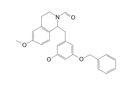 Isoquinoline, 1-[3-BENZYLOXY5-hydroxybenzyl]-N-formyl-1,2,3,4-