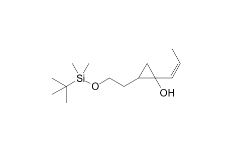 (Z)-2-(2-tert-Butyldimethylsiloxyethyl)-1-(prop-1-enyl)cyclopropanol
