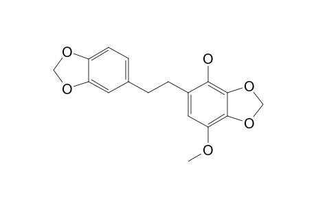 2-HYDROXY-5-METHOXY-3,4,3',4'-DIMETHYLENEDIOXYDIHYDROSTILBENE;PHOLIDOTOL-B