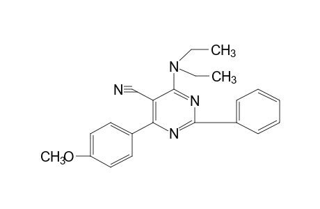 4-(DIETHYLAMINO)-6-(p-METHOXYPHENYL)-2-PHENYL-5-PYRIMIDINECARBONITRILE