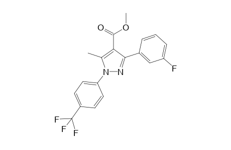 Methyl 3-(3-fluorophenyl)-5-methyl-1-(4-(trifluoromethyl)phenyl)-1H-pyrazole-4-carboxylate