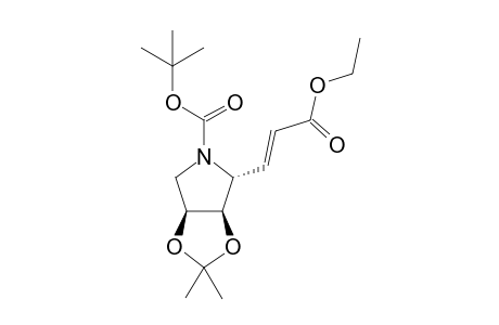 Ethyl (E)-N-(tert-butoxycarbonyl)-2,3,4,7-tetradeoxy-4,7-imino-5,6-isopropylidene-L-ribo-hept-2-enonate
