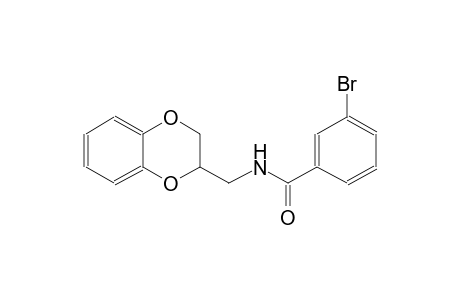 3-bromo-N-(2,3-dihydro-1,4-benzodioxin-2-ylmethyl)benzamide
