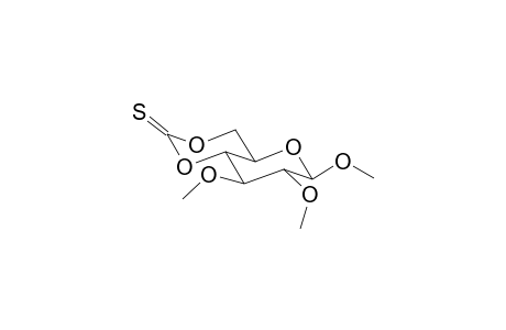 Methyl 3-O-methyl-4,6-O-thiocarbonyl-.beta.,D-glucopyranoside