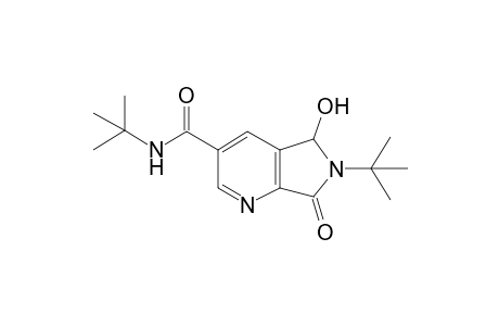 6,N-bis(1',1'-Dimethylethyl)-6,7-dihydro-5-hydroxy-7-oxo-5H-pyrrolo[3,4-b]pyridine-3-carboxamide