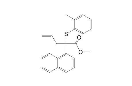 2-(1-naphthyl)-2-(o-tolylthio)pent-4-enoic acid methyl ester