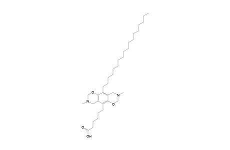 1,3-Oxazino[6,5-g][1,3]benzoxazine-5-hexanoic acid, 2,3,4,7,8,9-hexahydro-3,8-dimethyl-10-octadecyl-