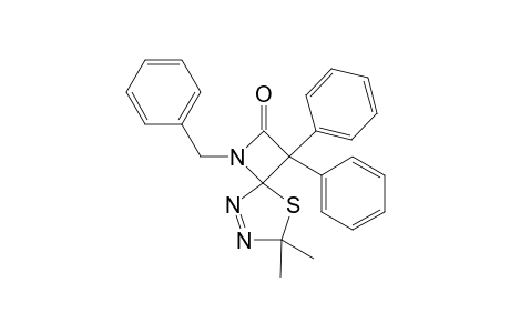 1,7,8-Triaza-1-benzyl-6,6-dimethyl-2-oxo-3,3-diphenyl-5-thiaspiro[3.4]oct-7-ene