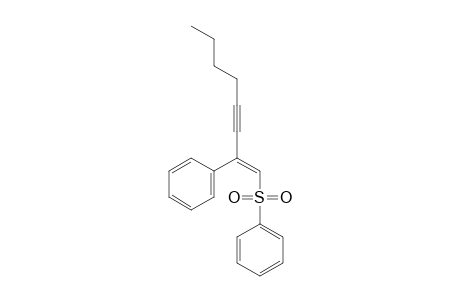 (E)-1-(Benzenesulfonyl)-2-phenyloct-1-en-3-yne