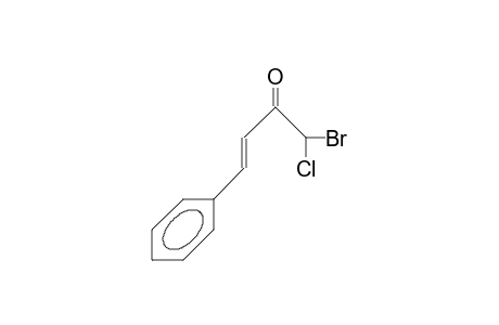 (E)-1-Bromo-1-chloro-4-phenyl-but-3-en-2-one