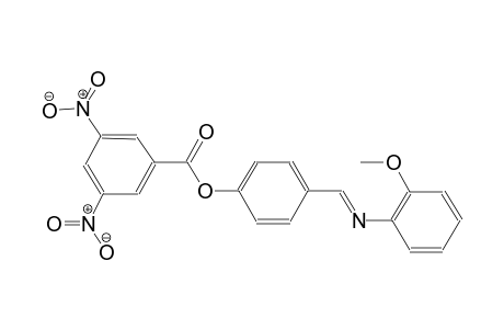 phenol, 4-[(E)-[(2-methoxyphenyl)imino]methyl]-, 3,5-dinitrobenzoate (ester)