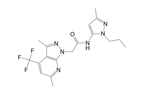 1H-pyrazolo[3,4-b]pyridine-1-acetamide, 3,6-dimethyl-N-(3-methyl-1-propyl-1H-pyrazol-5-yl)-4-(trifluoromethyl)-