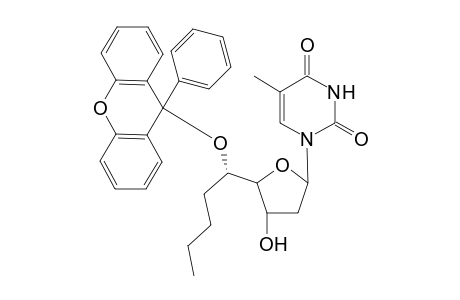 5-C-Butyl-5'-O-( 9'-phenyl-9H-xanthen-9'-yl)thymidine