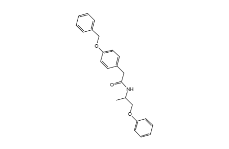 2-[p-(BENZYLOXY)PHENYL]-N-(1-METHYL-2-PHENOXYETHYL)ACETAMIDE