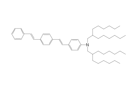 bis(2-hexyloctyl)-[4-[(E)-2-[4-[(E)-2-phenylvinyl]phenyl]vinyl]phenyl]amine