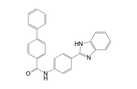 N-[4-(1H-benzimidazol-2-yl)phenyl][1,1'-biphenyl]-4-carboxamide