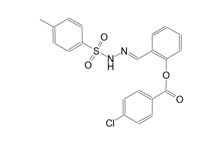 2-((E)-{2-[(4-methylphenyl)sulfonyl]hydrazono}methyl)phenyl 4-chlorobenzoate