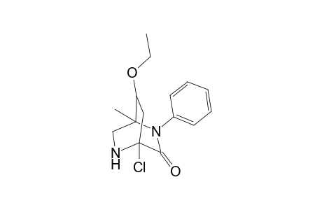 8-exo-4-Chloro-7(8)-ethoxy-1-methyl-2-phenyl-2,5-diazabicyclo[2.2.2]octane-3-one isomer