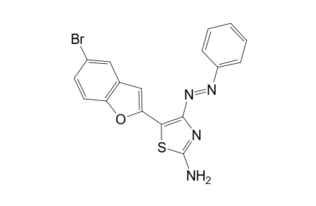5-(2-Phenyldiazenyl)-4-(5-bromobenzofuran-2-yl)thiazol-2-amine