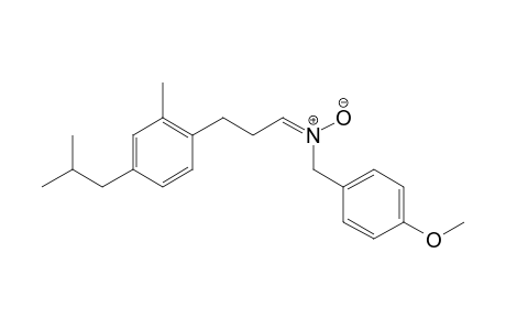 (E)-3-(4-isobutyl-2-methylphenyl)-N-(4-methoxybenzyl)propan-1-imine oxide