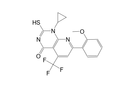 pyrido[2,3-d]pyrimidin-4(1H)-one, 1-cyclopropyl-2-mercapto-7-(2-methoxyphenyl)-5-(trifluoromethyl)-