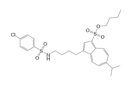 n-Butyl 3-[4-(4-chlorobenzenesulfonylamino)butyl]-6-isopropylazulene-1-sulfonate
