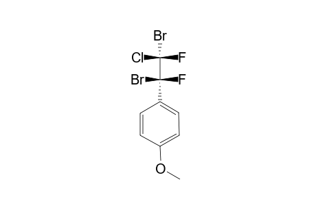ERYTHRO-1-(PARA-METHOXYPHENYL)-1,2-DIBROMO-2-CHLORO-1,2-DIFLUOROETHANE