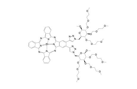 [2,3-BIS-(1-(6-DEOXY-2,3,4-TRI-O-METHOXYETHOXYMETHYL-1-O-METHYL-BETA-D-GLUCOPYRANOSE-6-YL)-1H-1,2,3-TRIAZOLE-4-YL)-PHTHALOCYANATO]-ZINC(II)